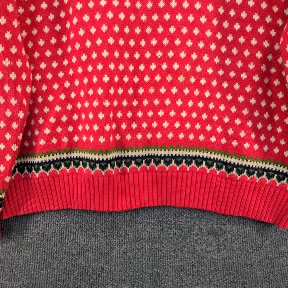 Lands' End Men's 1/4 Zip Pullover Knit Sweater Multicolor XL 46-48 Fair Isle - Picture 4 of 13